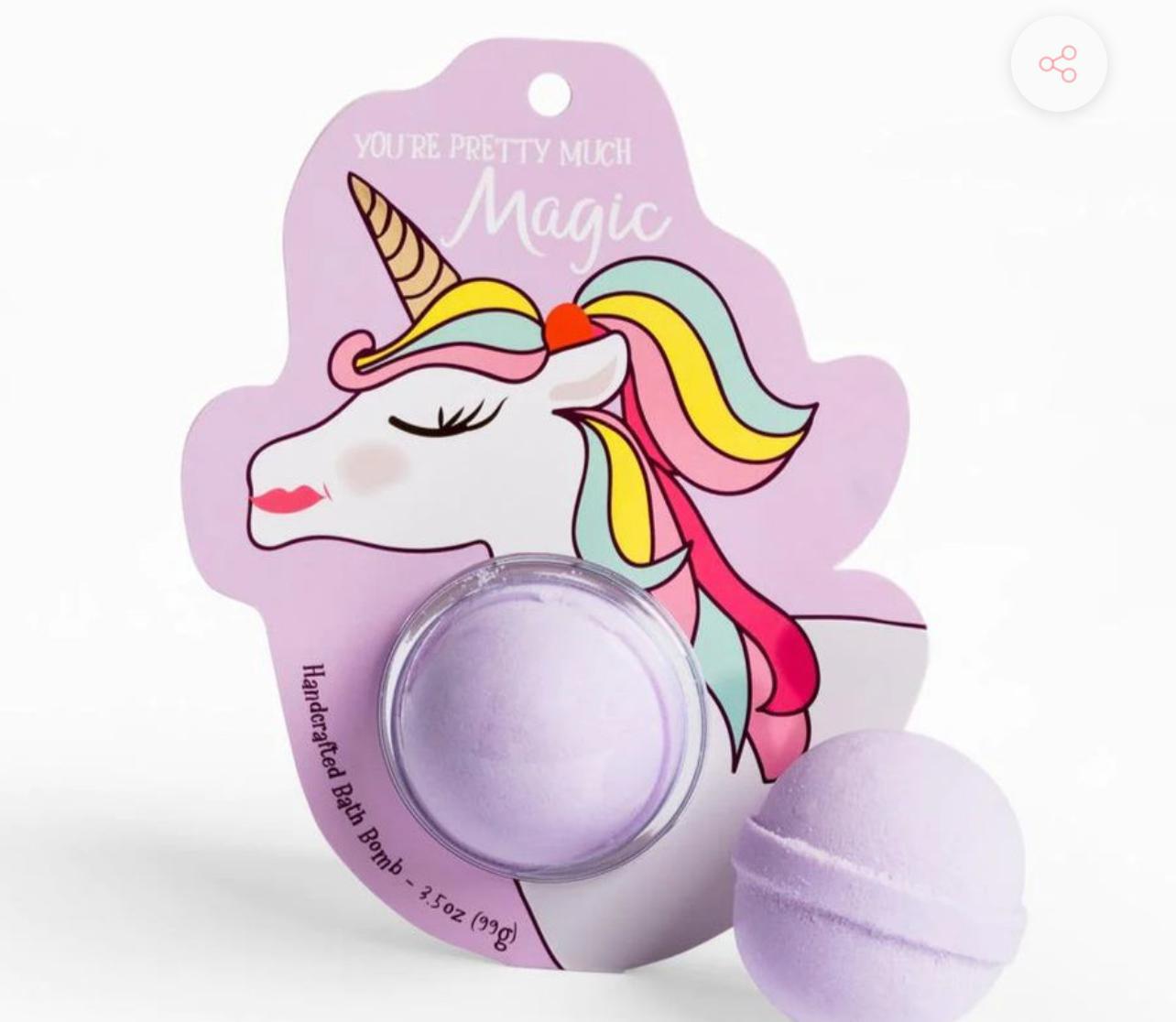 Unicorn clamshell bath bomb