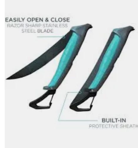 Toadfish stowaway folding filet knife