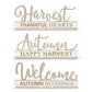 Engraved Wood Harvest Inspirational Tabletop Signs w/cutouts