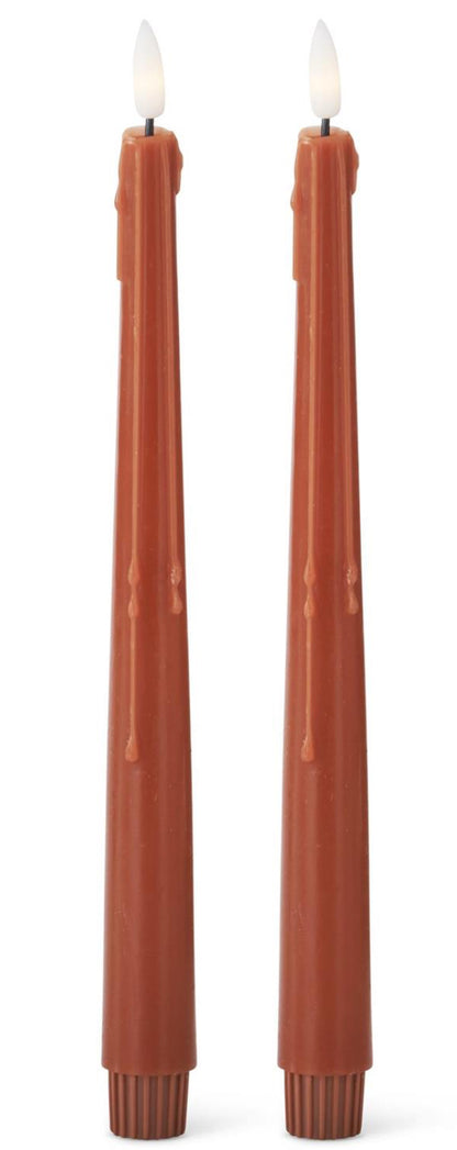 Set of 2 LED drip candles