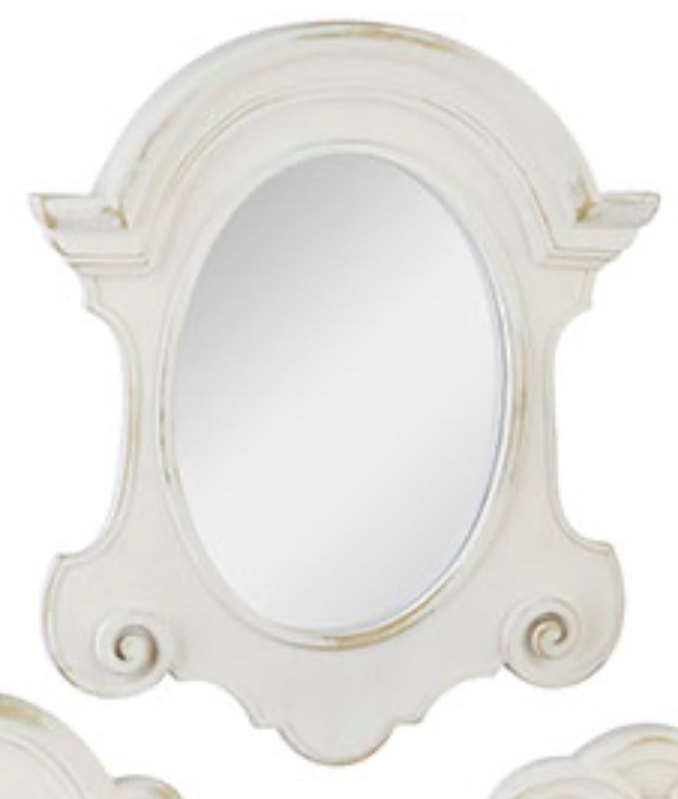 Distressed vintage mirror