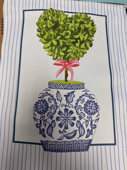 Valentine’s Day Garden Flag - Red Heart Tree