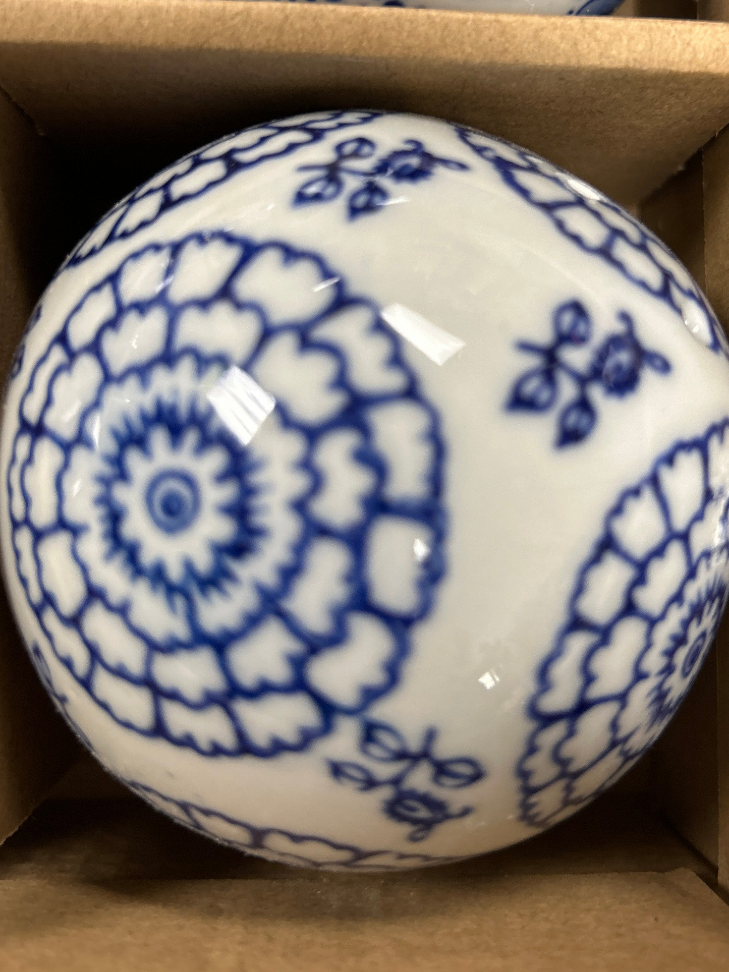 Blue and White Porcelain Orbs