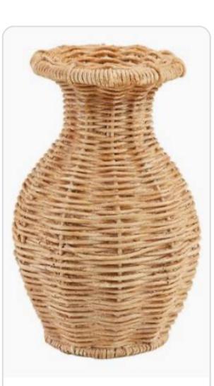 Mudpie rattan vases