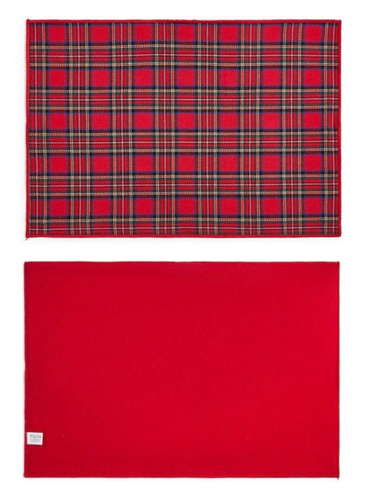 Tartan Traditions Double-Sided Fabric Placemats Set of 4