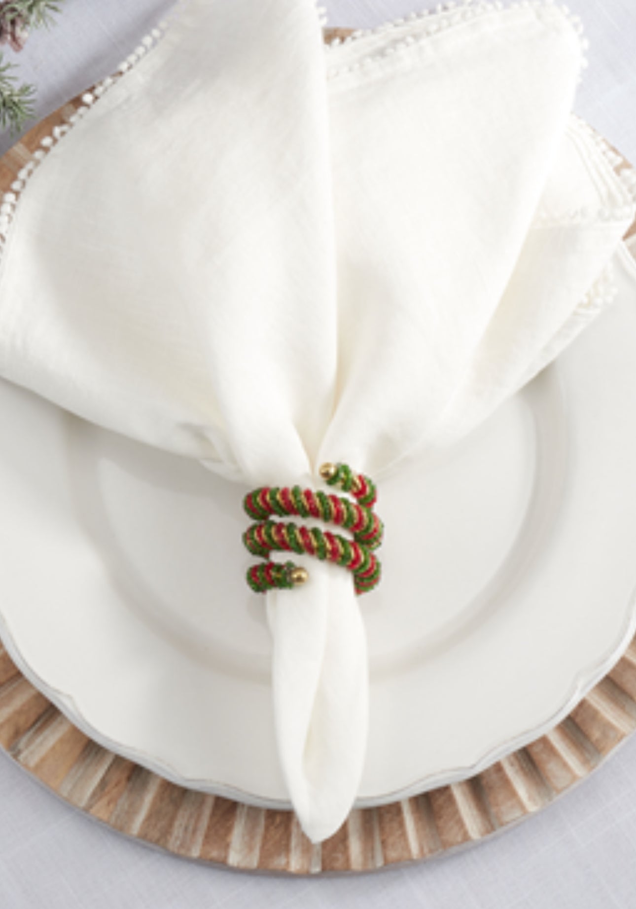 Spiral napkin ring