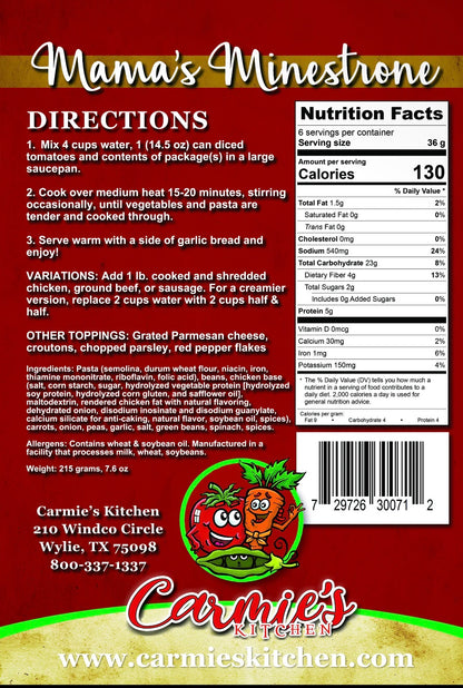 Mama's Minestrone Soup Mix