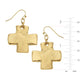 Gold Cross Earrings