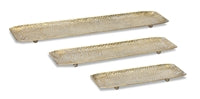 Hammered gold tray 3 sizes