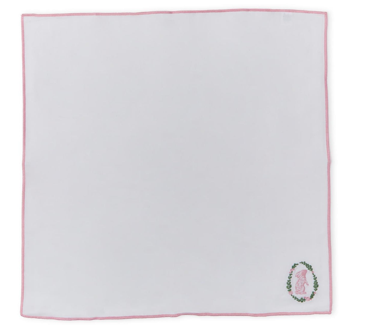 Spring Soiree Embroidered Bunny Napkins
with Merrow-Stitch Trim