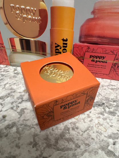 Poppy and Pout lip scrub and lip balm