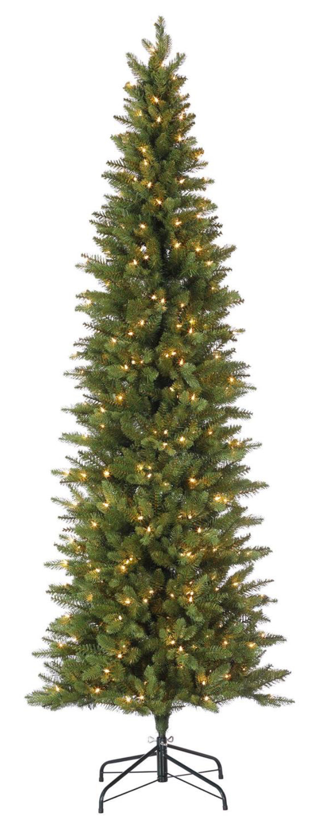 7.5' VIRGINIA SPRUCE TREE, PRE-LIT W/350 CLEAR LIGHTS, 1,307 TIPS , 34" DIAMETER