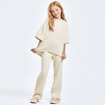 Cotton French Terry Top and Pants Set