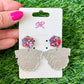 Silver Mirror Acrylic Bulldog “Champ” Dangle