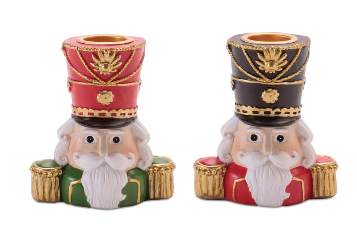 Nutcracker taper candle holder