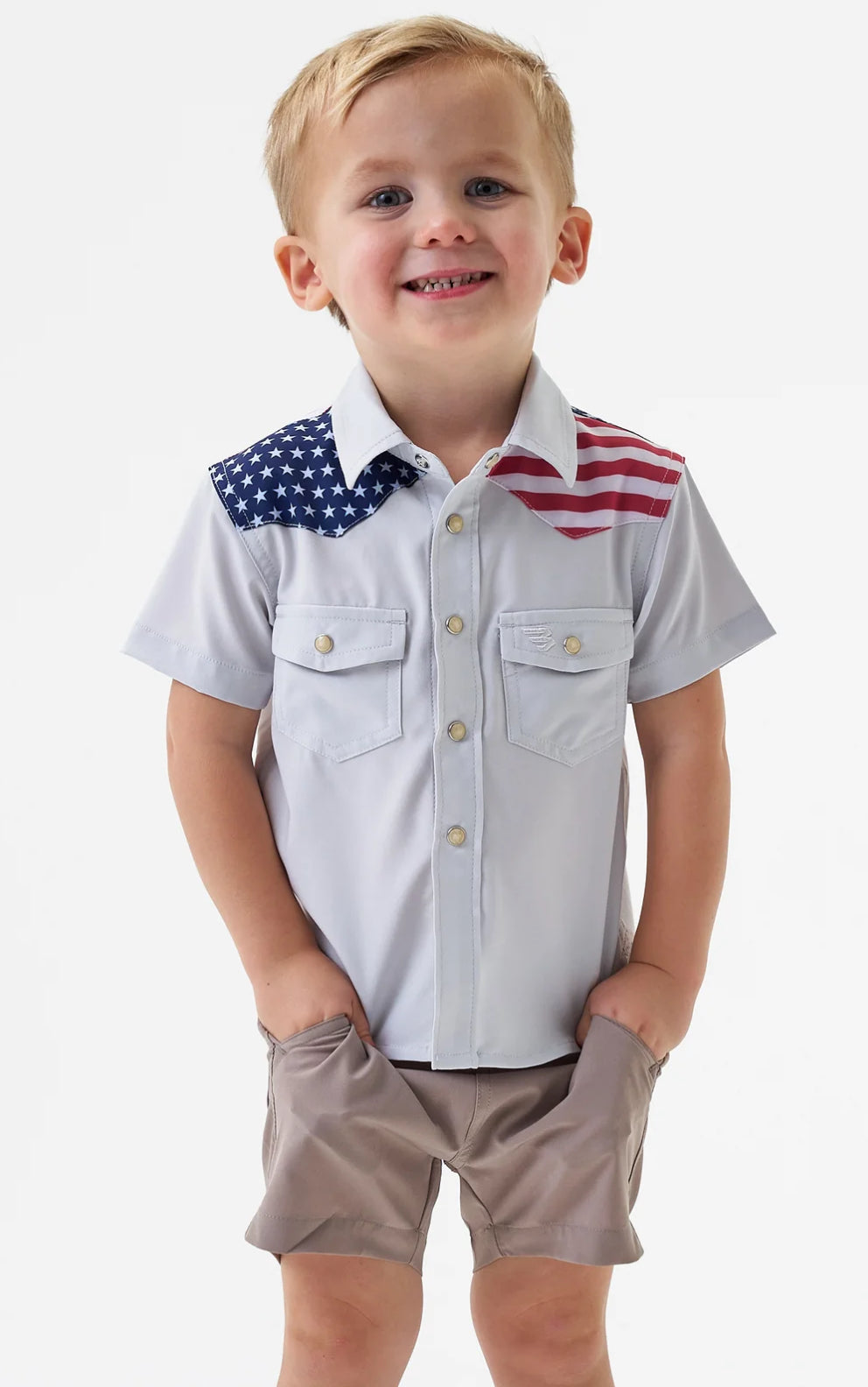 Youth Performance Western Shirt - All American