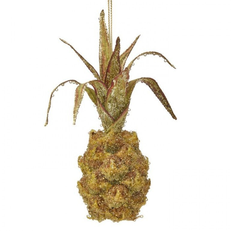 8 inch glitter jewel, pineapple ornament