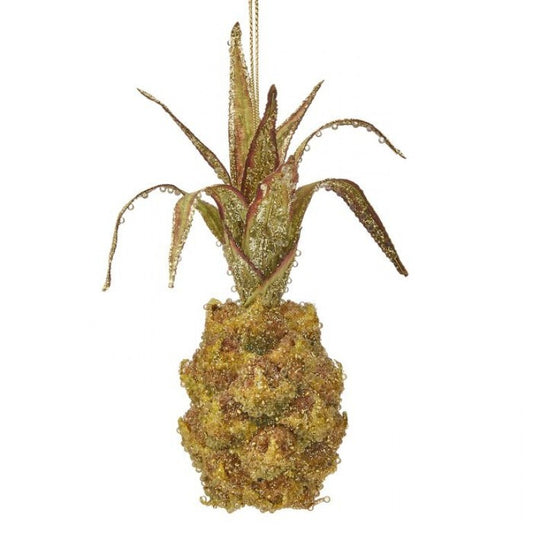 8 inch glitter jewel, pineapple ornament