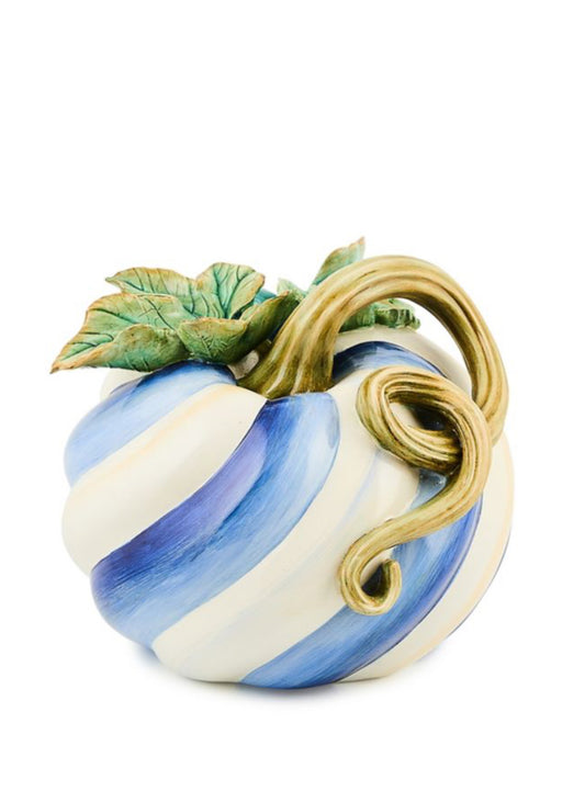 Mackenzie Childs royal swirl twisted stem pumpkin
