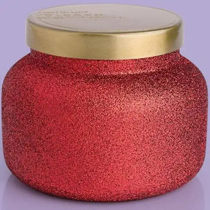 Volcano, glitter red