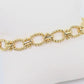Tulsa Twisted Link Bracelet Gold