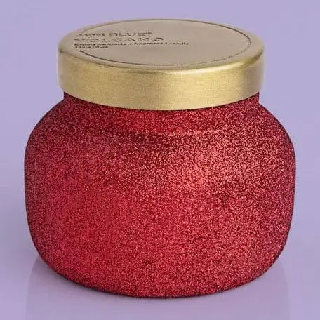 Volcano, glitter red