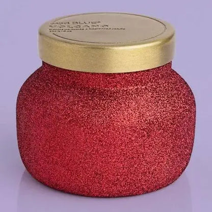 Volcano, glitter red