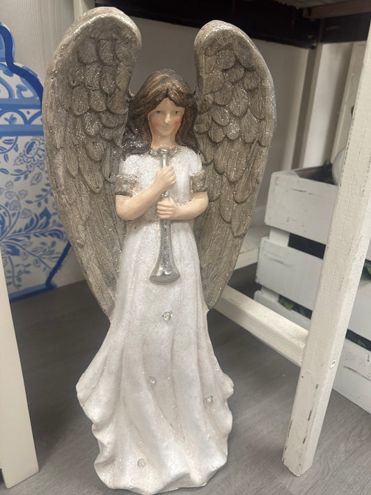 Lighted angel with horn