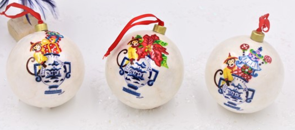 Grand Millennial Capiz Ball Ornament