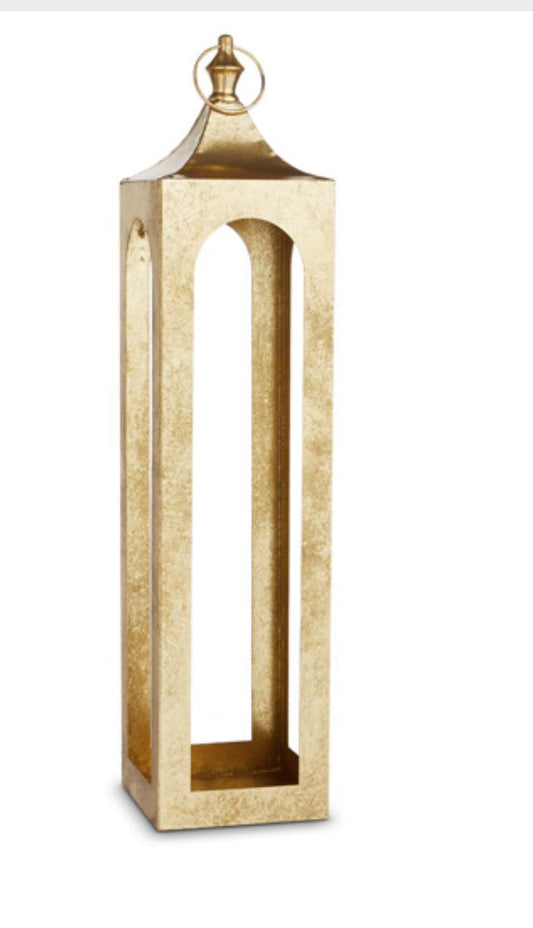 25" gold lantern