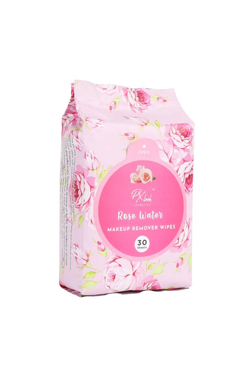 PxLook Cosmetics N-201-14 Rose Water Makeup Remover Wipe -