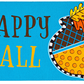 Happy Fall Acorn Applique Flag & Switch Mat