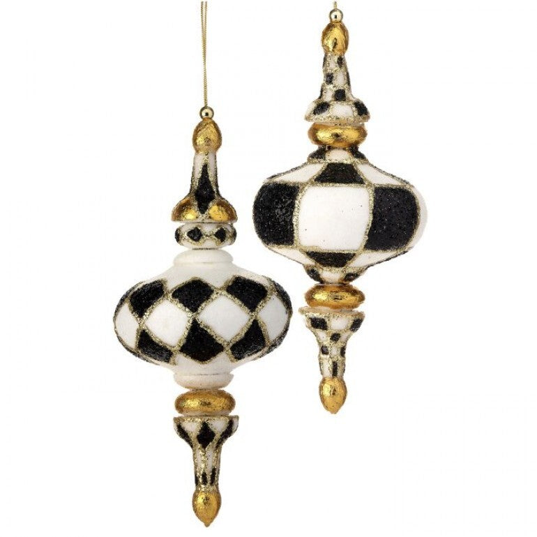 Harlequin or diamond kismet ornament