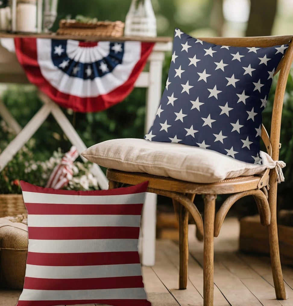 Stars or stripes pillow cover