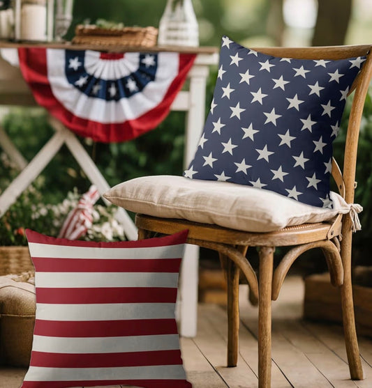 Stars or stripes pillow cover