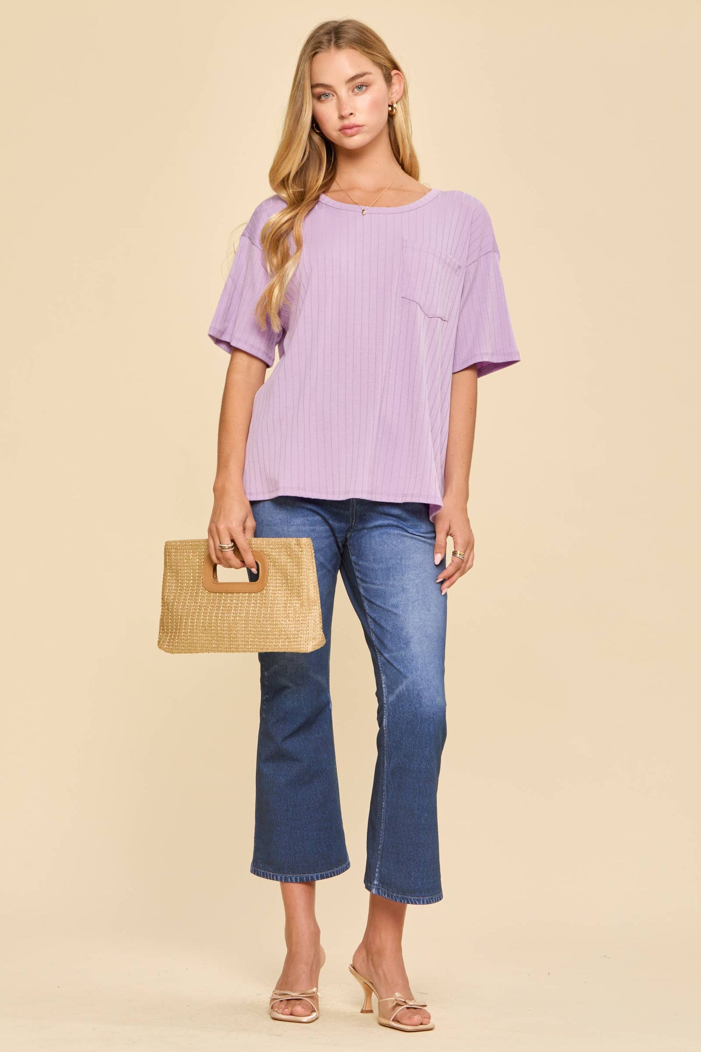 Boyfriend Ribbed Knit Top