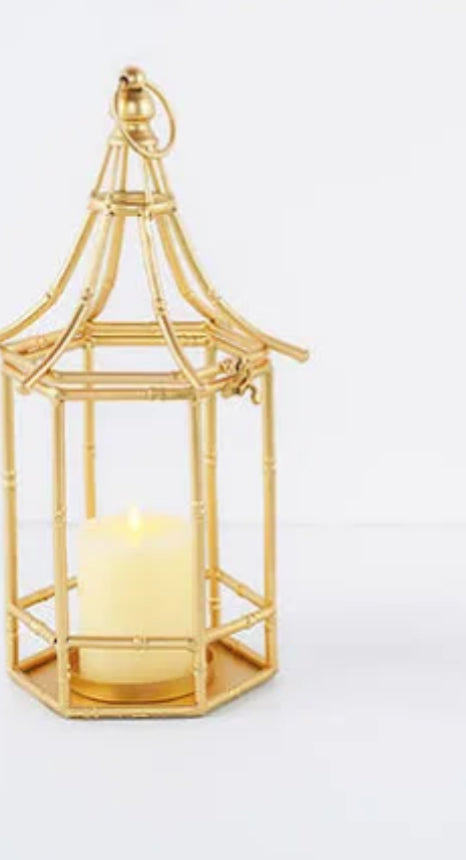 Gold bamboo lanterns