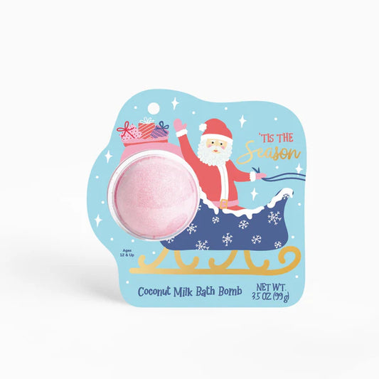 Santa Claus clamshell bath bomb