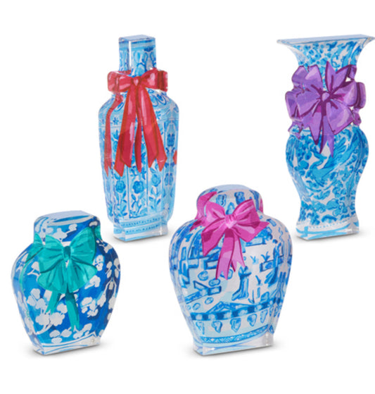6" CHINOISERIE MELODY ACRYLIC BLOCKS