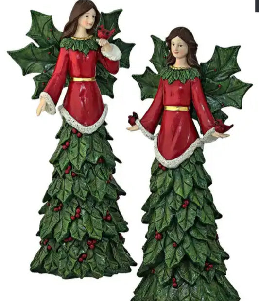14" Resin Holly Angel