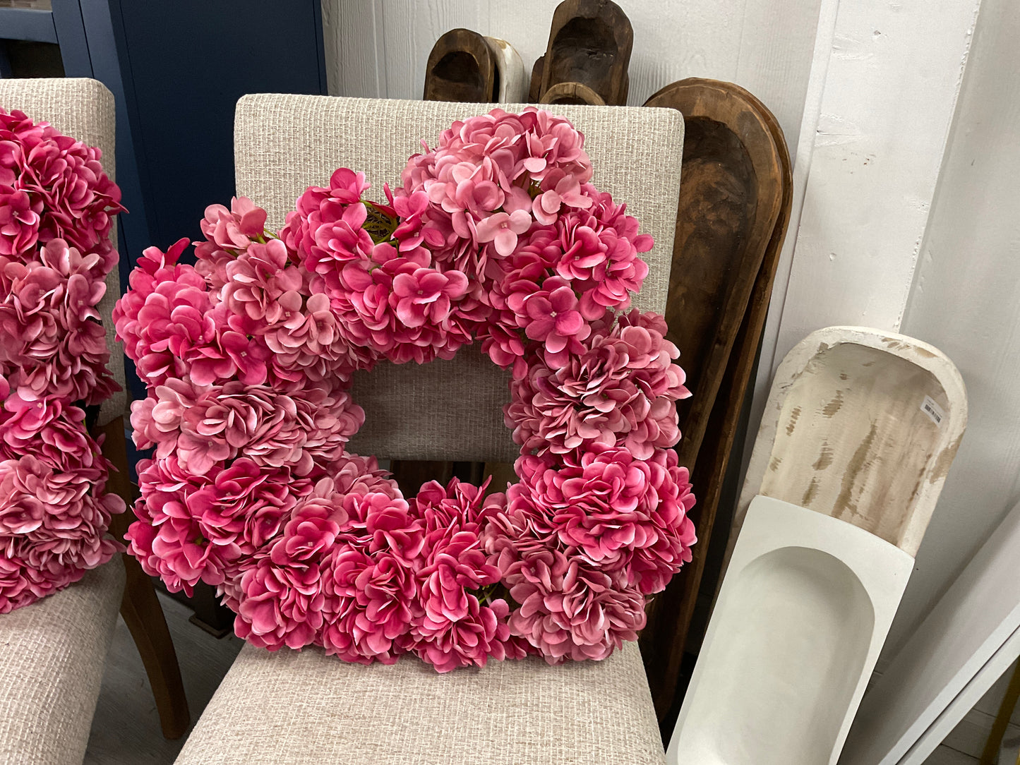 24" Pink Hydrangea Wreath