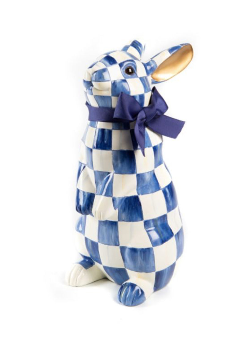 Royal check standing or sitting bunny