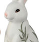 6-7” resin wild fern leaf bunny