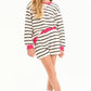 Stripe French Terry Sweatshirt