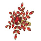 Beaded red snowflake napkin ring