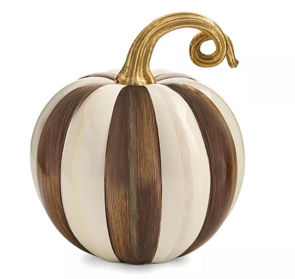 MacKenzie-Childs
Chocolate Stripe Mini Pumpkin