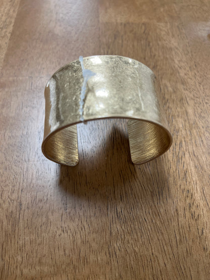 Worn 1.25” wide cuff bracelet