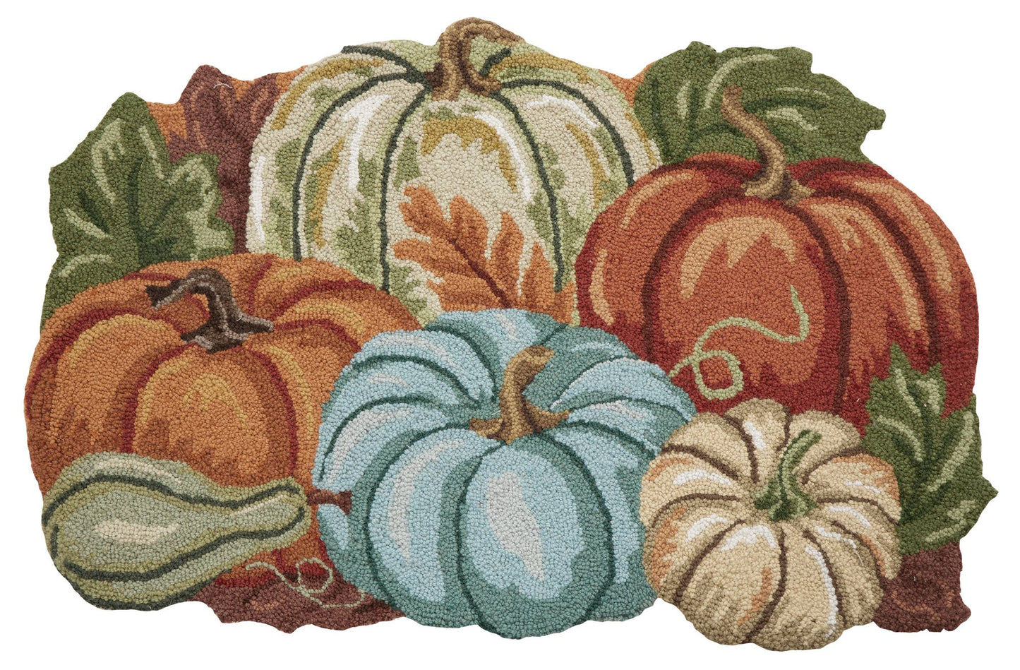 Pumpkins Field Hook Rug