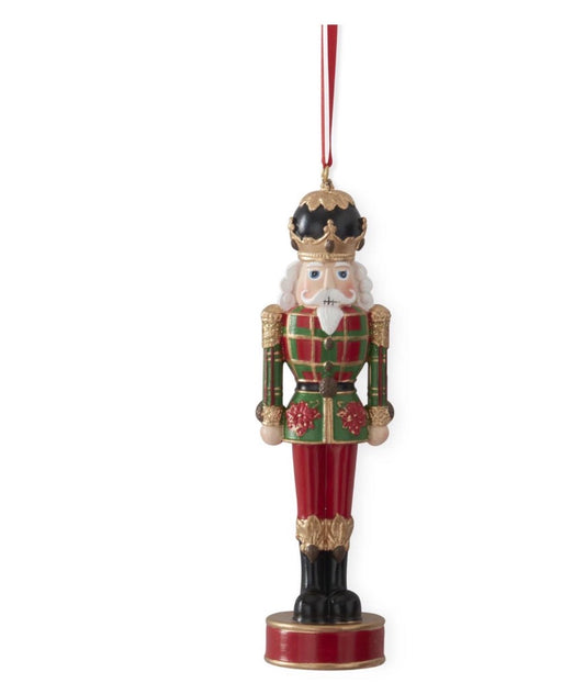 6 Inch Red & Green Plaid Coat Nutcracker Ornament
