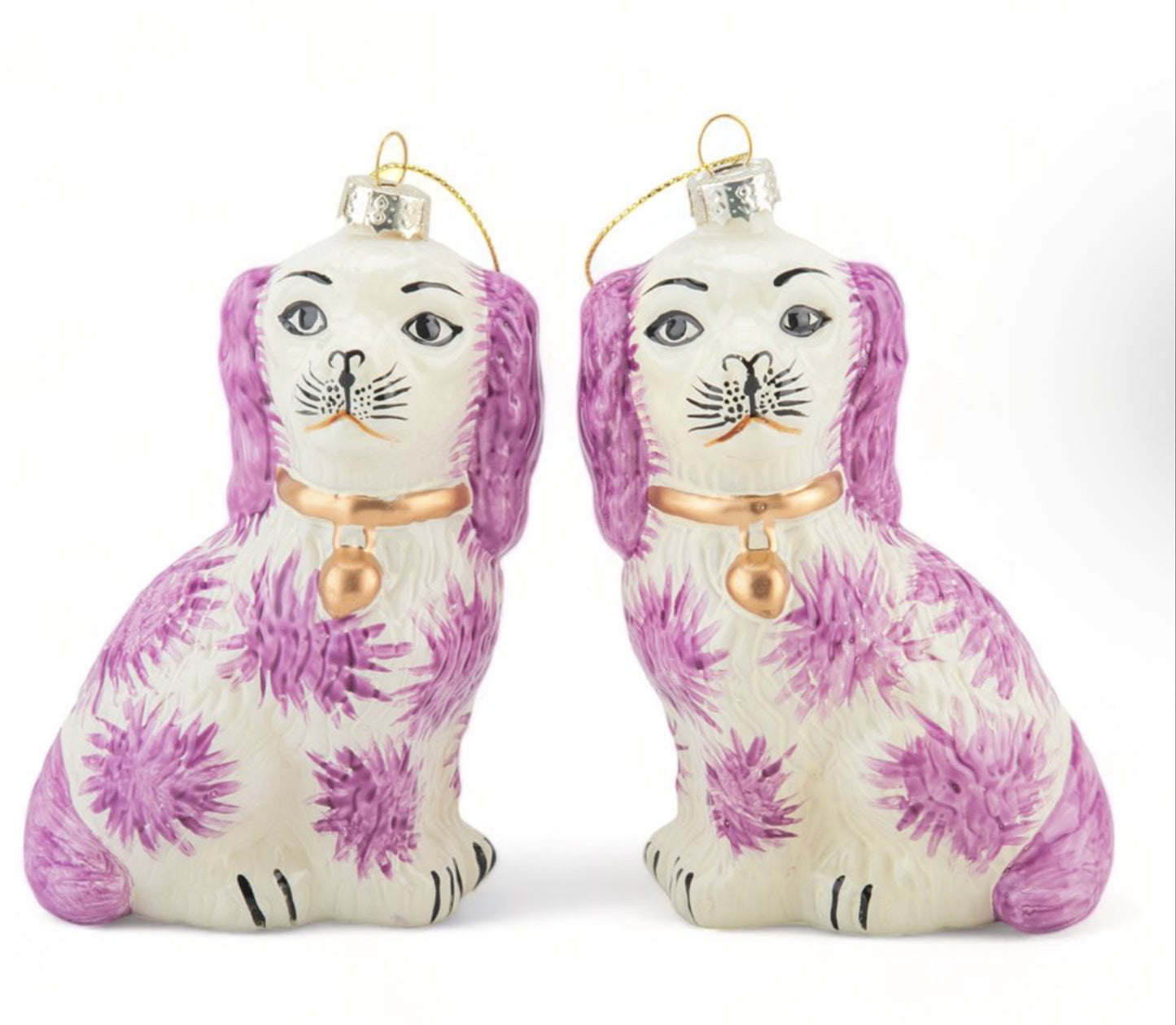 Staffordshire Dog Ornaments Pair